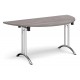 Deco Semi-Circular Curved Folding Leg Meeting Table